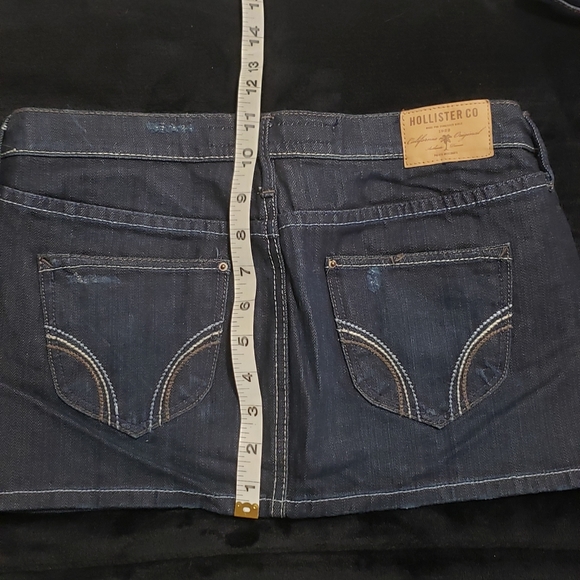 Hollister mini jean skirt BLUE 🇺🇸🇺🇸🇺🇸 - Picture 4 of 7
